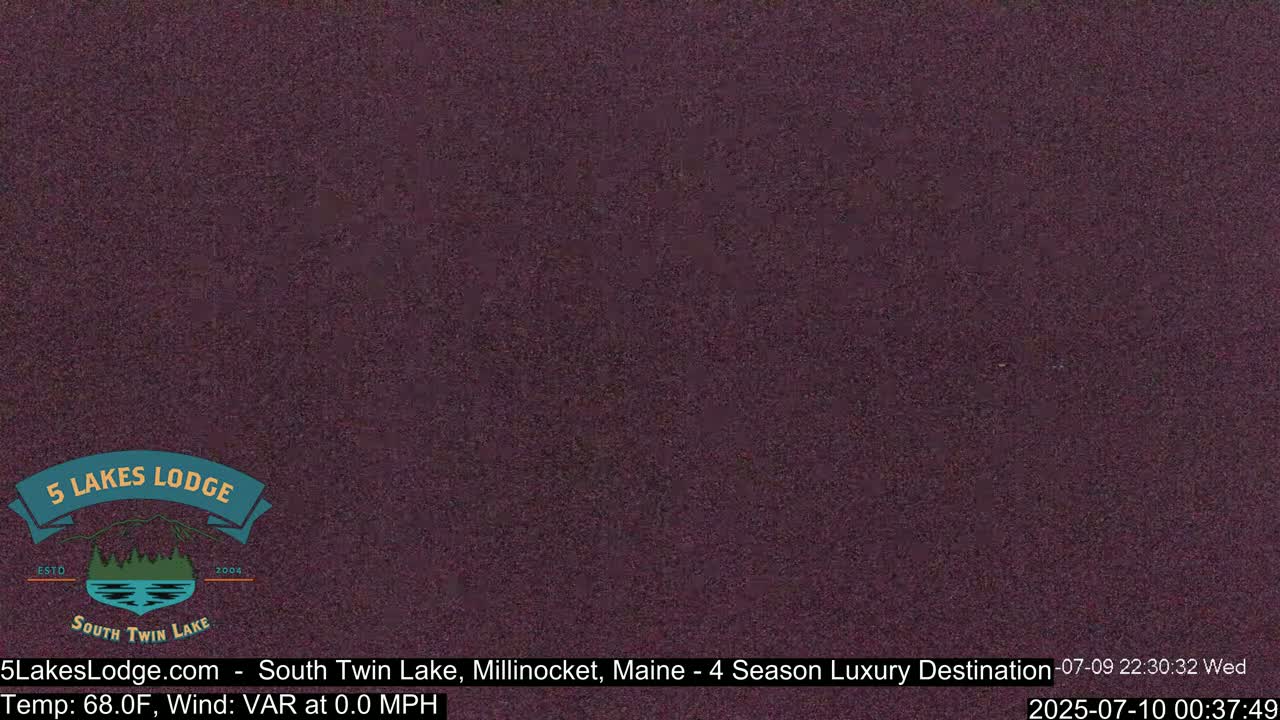 South Twin Lake, Mount  Katahdin, Live Cam - Maine, USA 