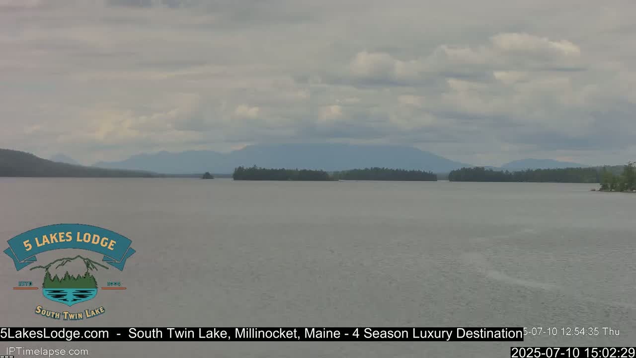 South Twin Lake, Mount  Katahdin, Live Cam - Maine, USA 
