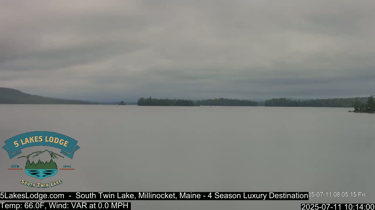 South Twin Lake, Mount  Katahdin, Live Cam - Maine, USA 