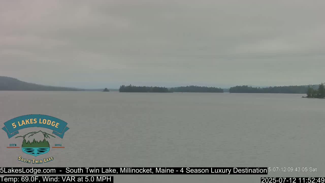South Twin Lake, Mount  Katahdin, Live Cam - Maine, USA 