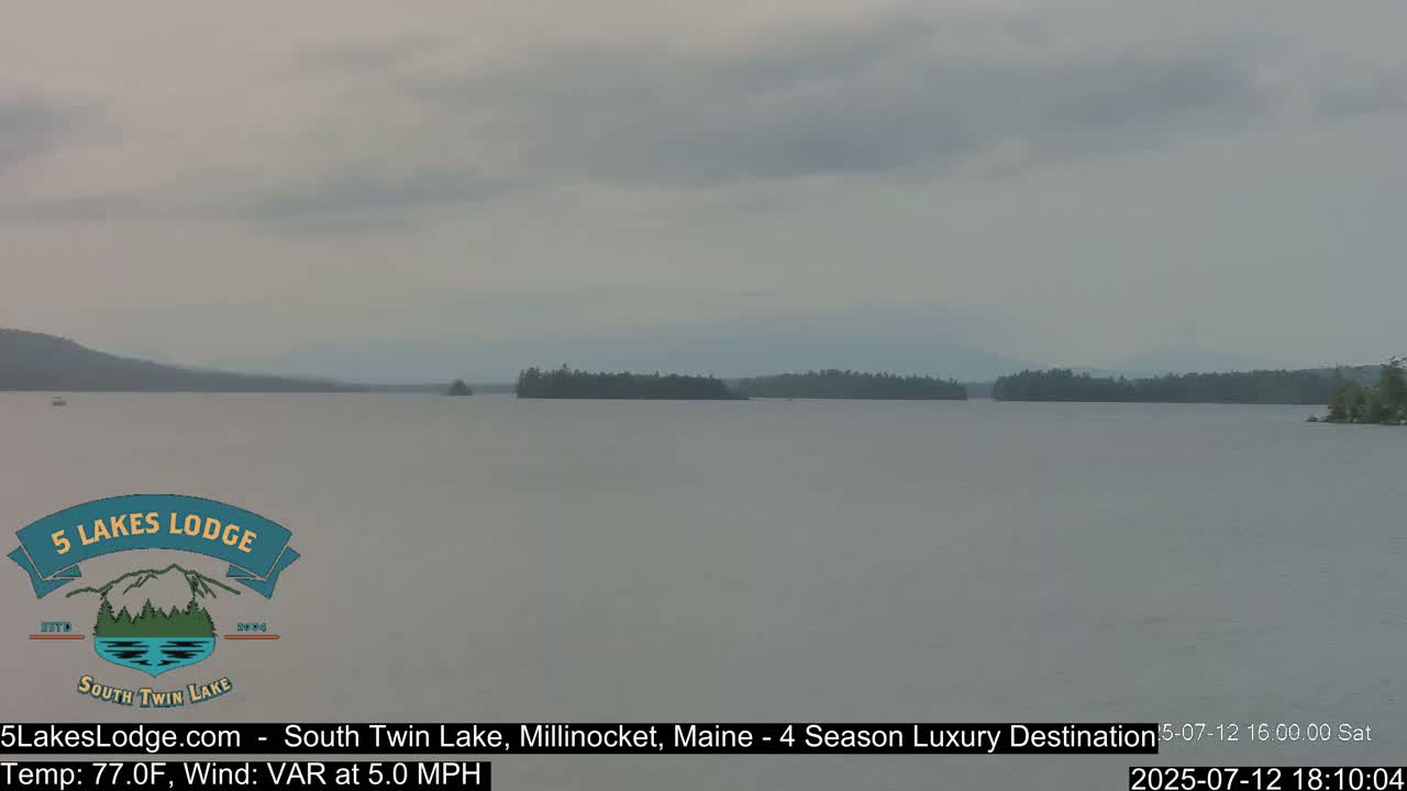 South Twin Lake, Mount  Katahdin, Live Cam - Maine, USA 