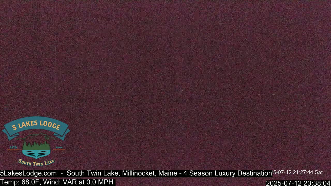 South Twin Lake, Mount  Katahdin, Live Cam - Maine, USA 