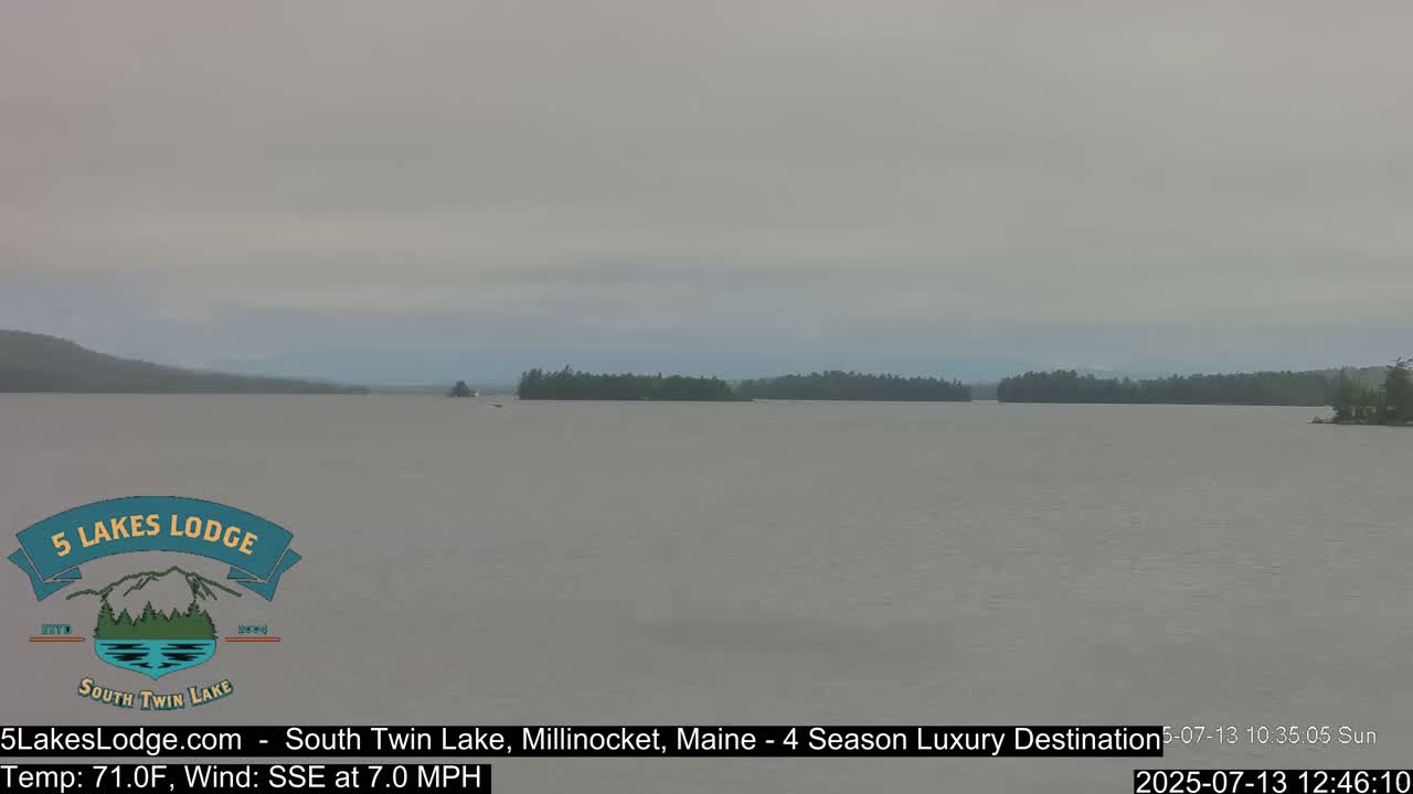South Twin Lake, Mount  Katahdin, Live Cam - Maine, USA 