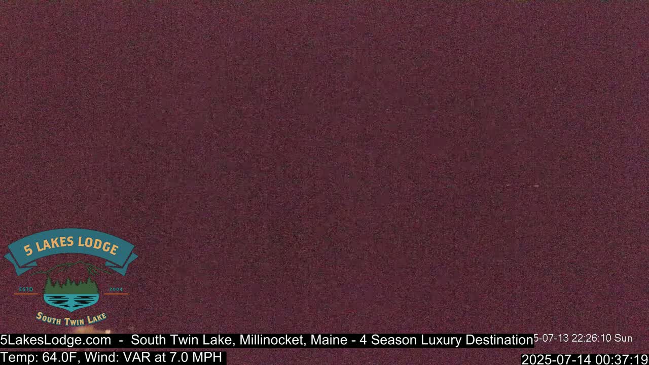 South Twin Lake, Mount  Katahdin, Live Cam - Maine, USA 