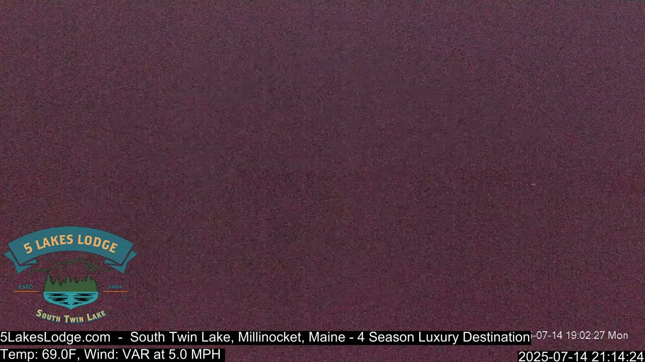 South Twin Lake, Mount  Katahdin, Live Cam - Maine, USA 