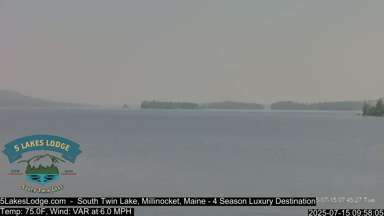 South Twin Lake, Mount  Katahdin, Live Cam - Maine, USA 
