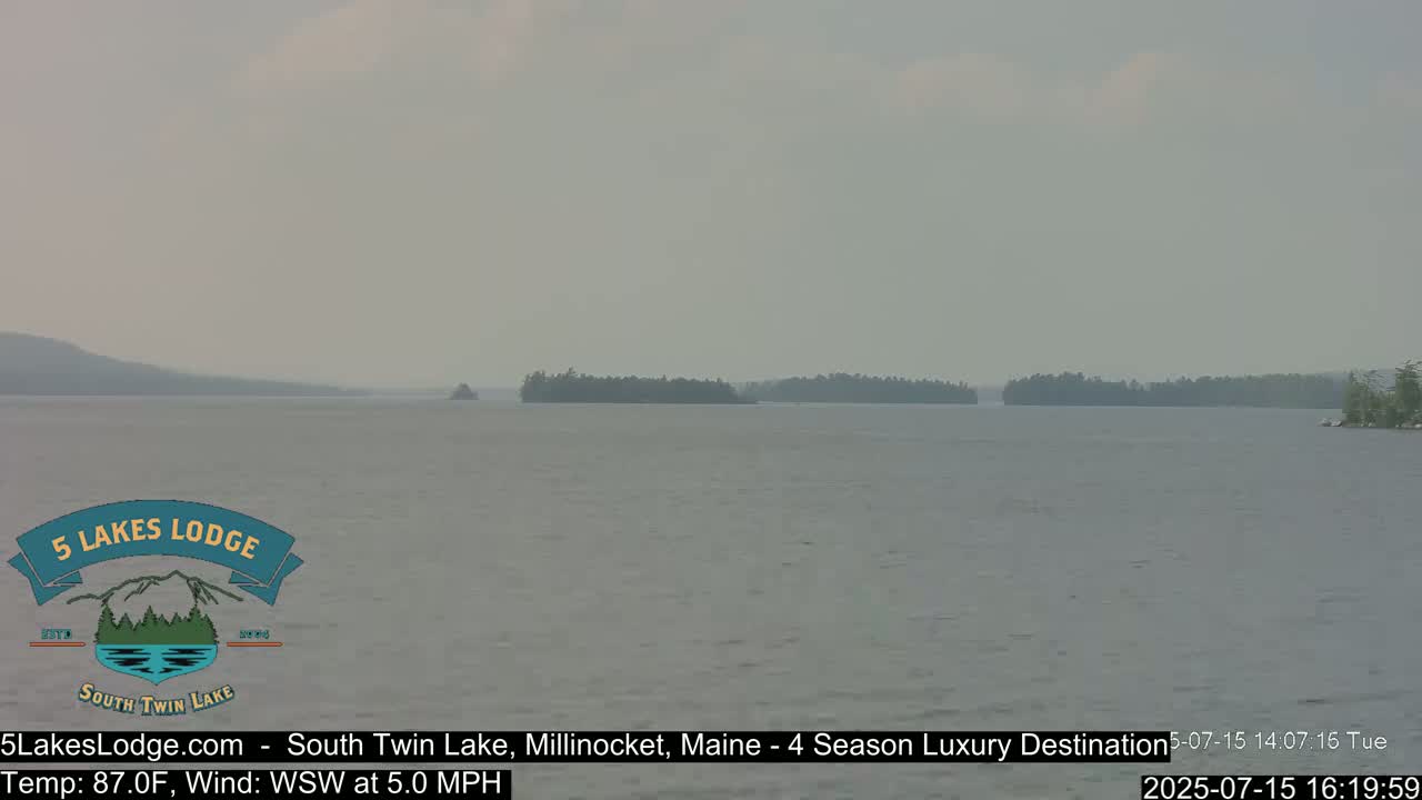 South Twin Lake, Mount  Katahdin, Live Cam - Maine, USA 