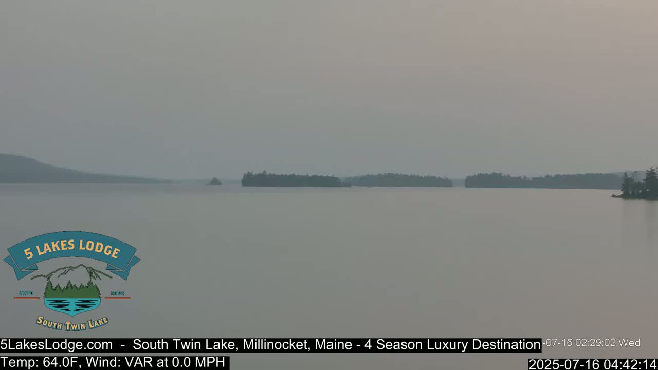 South Twin Lake, Mount  Katahdin, Live Cam - Maine, USA 