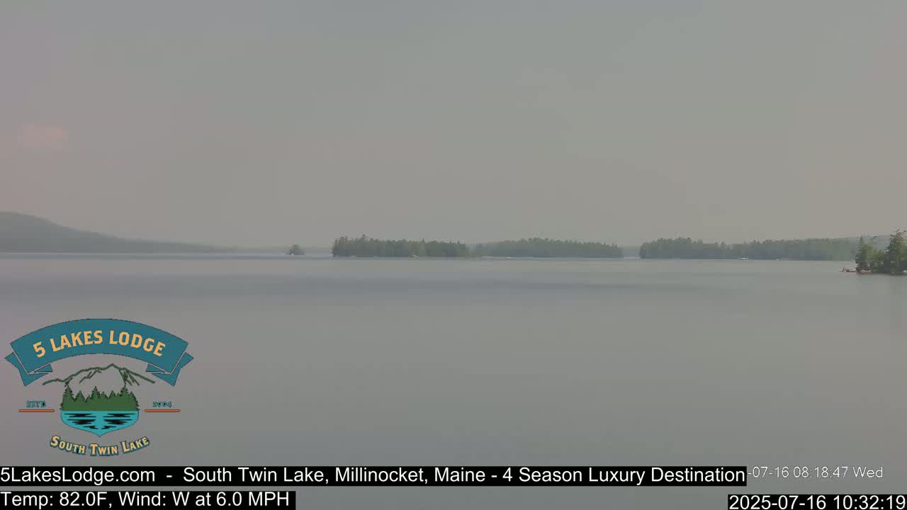South Twin Lake, Mount  Katahdin, Live Cam - Maine, USA 