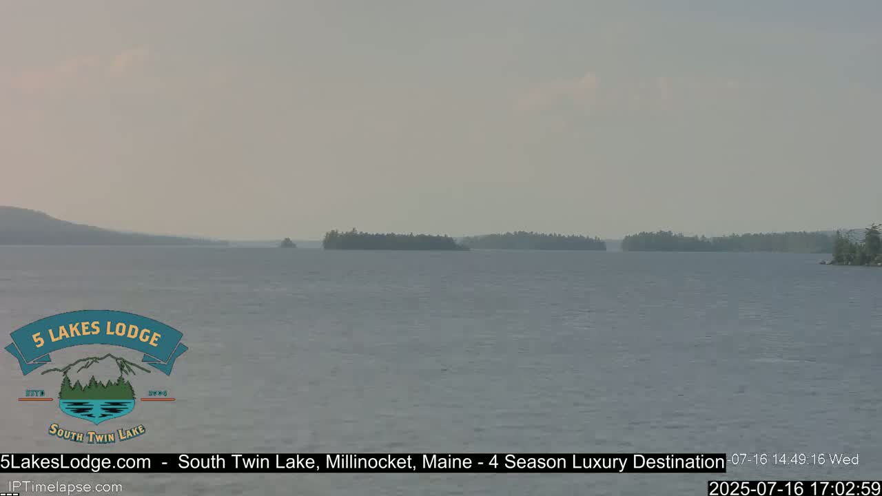 South Twin Lake, Mount  Katahdin, Live Cam - Maine, USA 