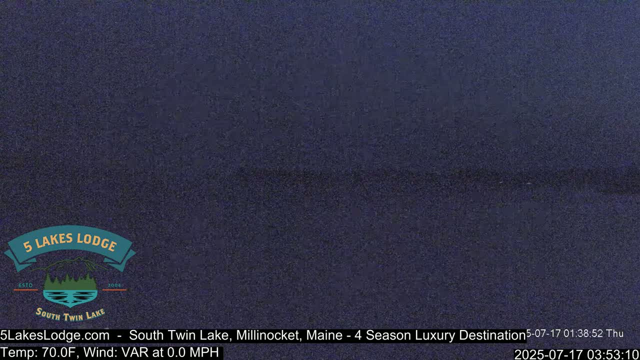 South Twin Lake, Mount  Katahdin, Live Cam - Maine, USA 