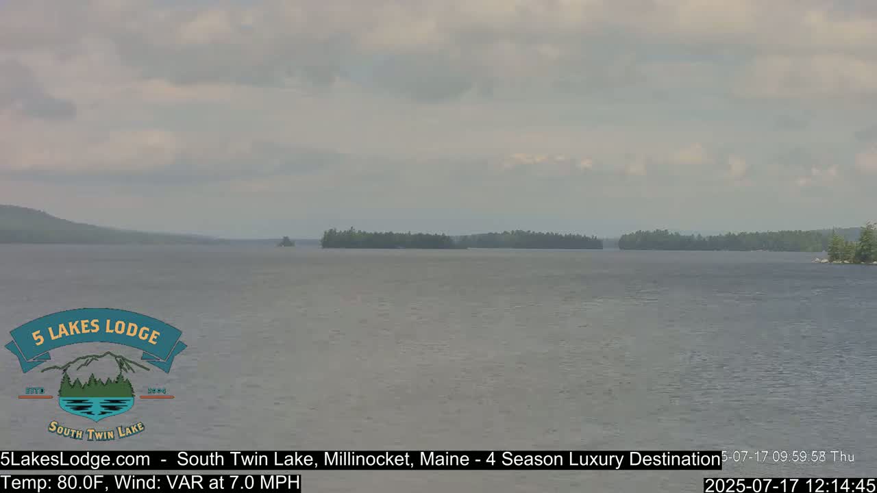 South Twin Lake, Mount  Katahdin, Live Cam - Maine, USA 