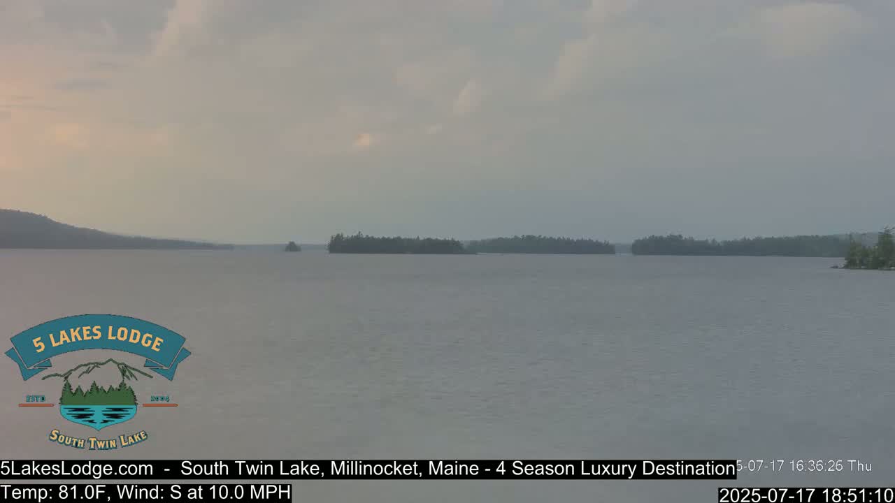 South Twin Lake, Mount  Katahdin, Live Cam - Maine, USA 