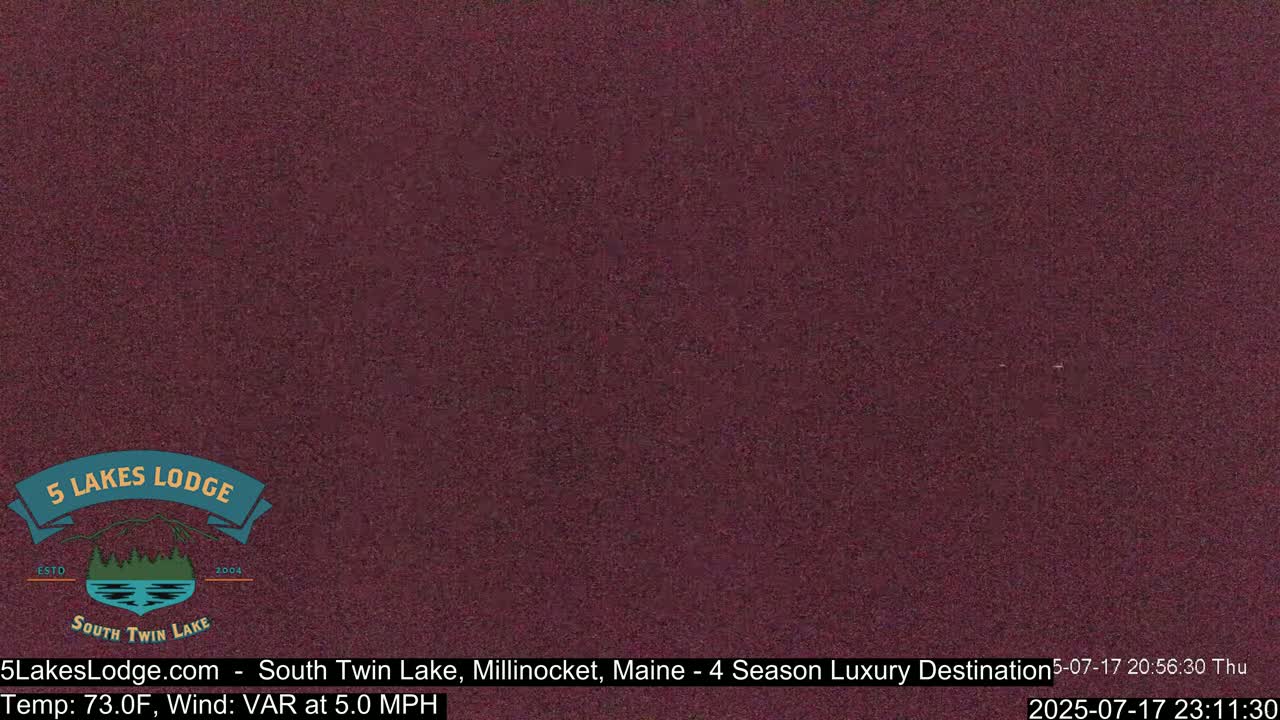 South Twin Lake, Mount  Katahdin, Live Cam - Maine, USA 