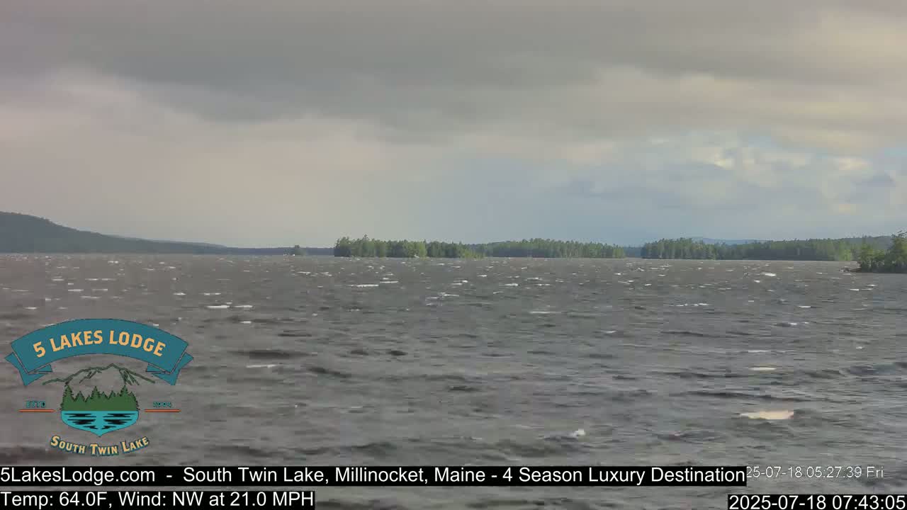 South Twin Lake, Mount  Katahdin, Live Cam - Maine, USA 