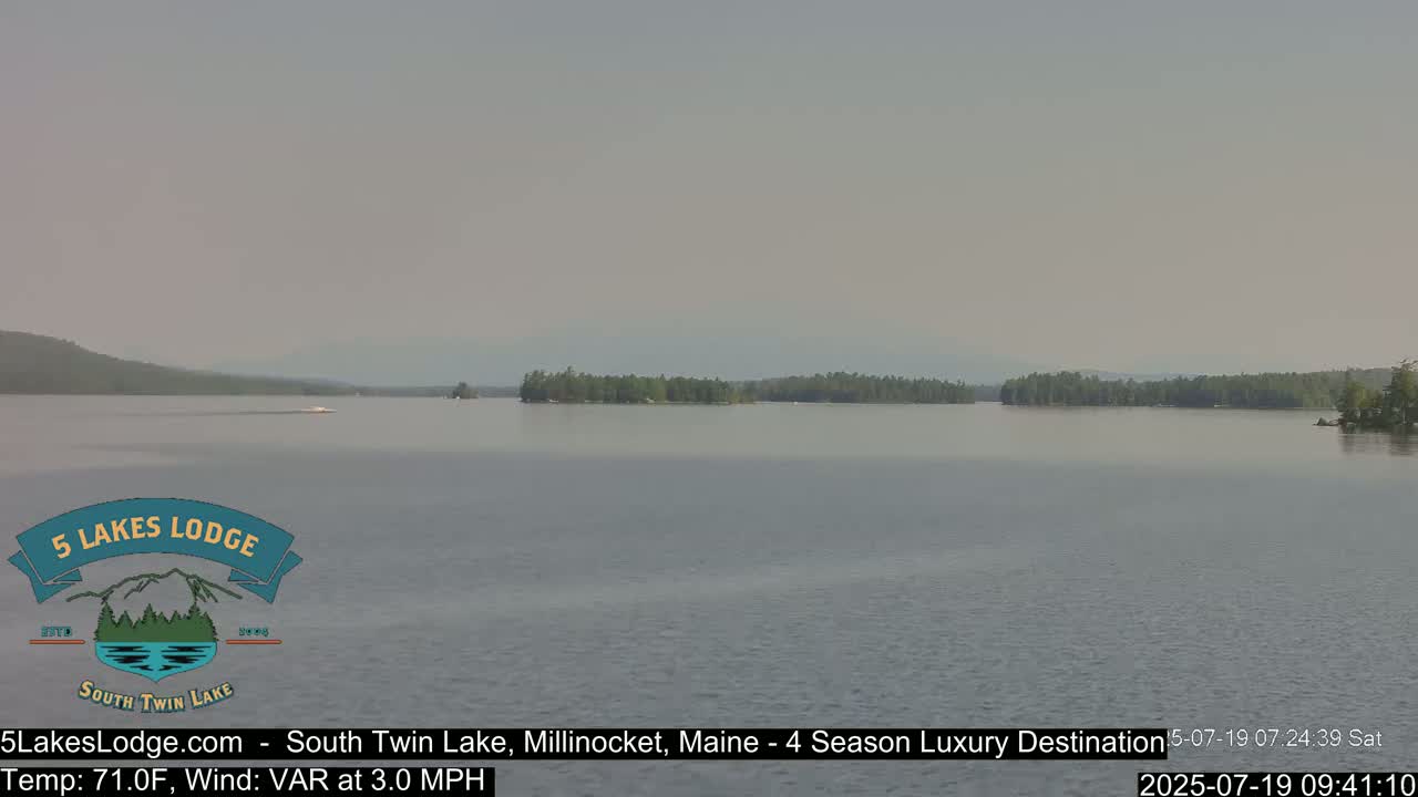 South Twin Lake, Mount  Katahdin, Live Cam - Maine, USA 