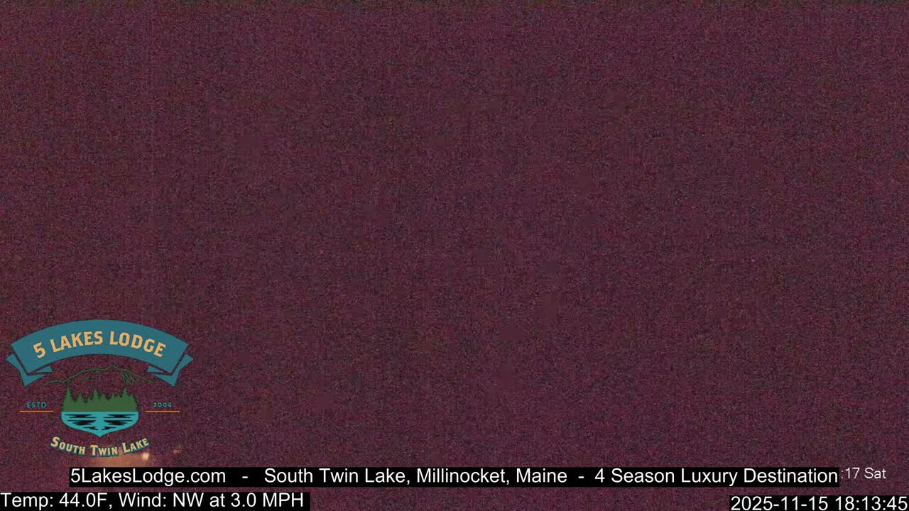 South Twin Lake, Mount  Katahdin, Live Cam - Maine, USA 