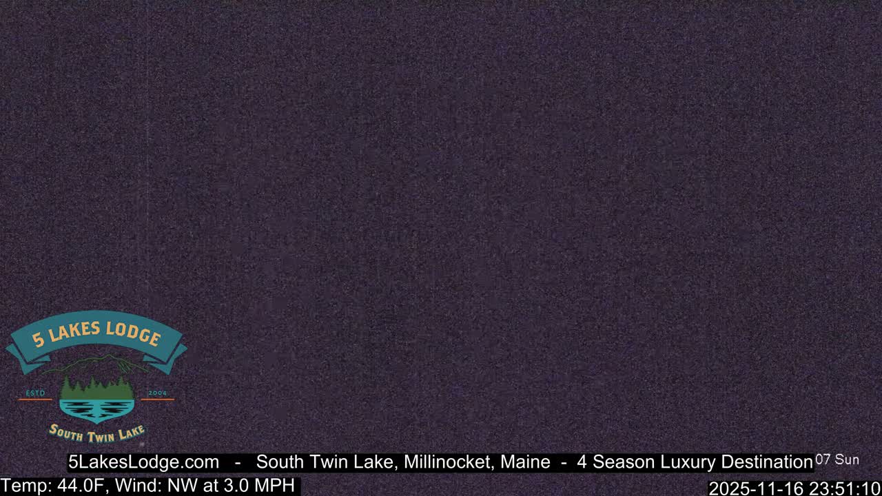 South Twin Lake, Mount  Katahdin, Live Cam - Maine, USA 
