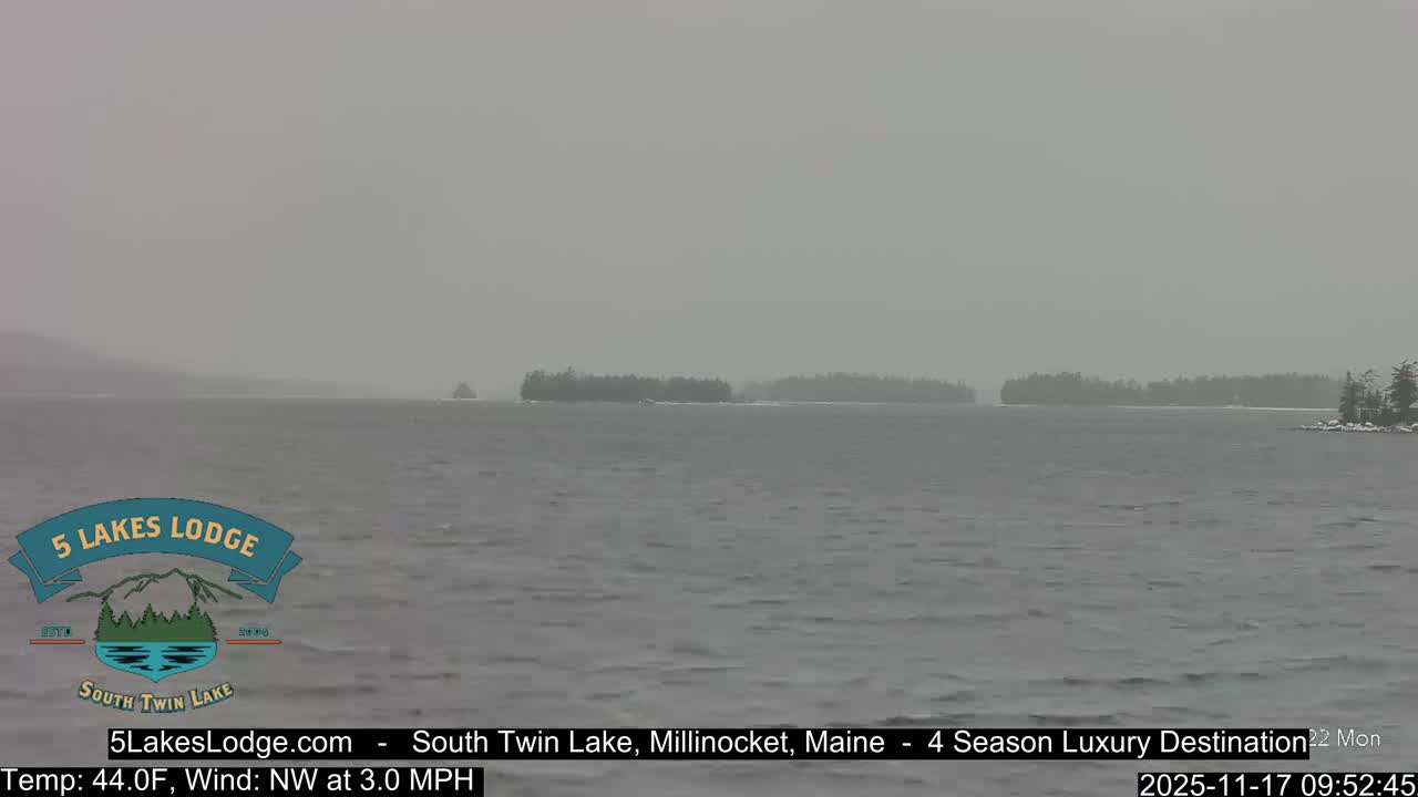 South Twin Lake, Mount  Katahdin, Live Cam - Maine, USA 
