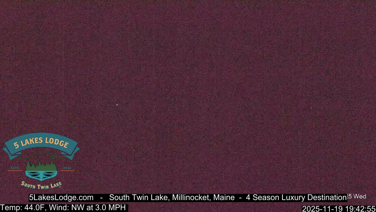 South Twin Lake, Mount  Katahdin, Live Cam - Maine, USA 