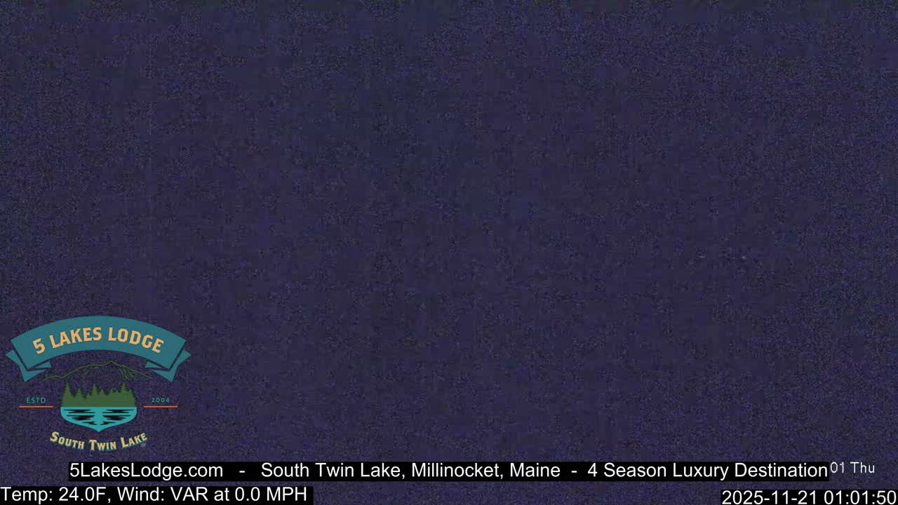 South Twin Lake, Mount  Katahdin, Live Cam - Maine, USA 