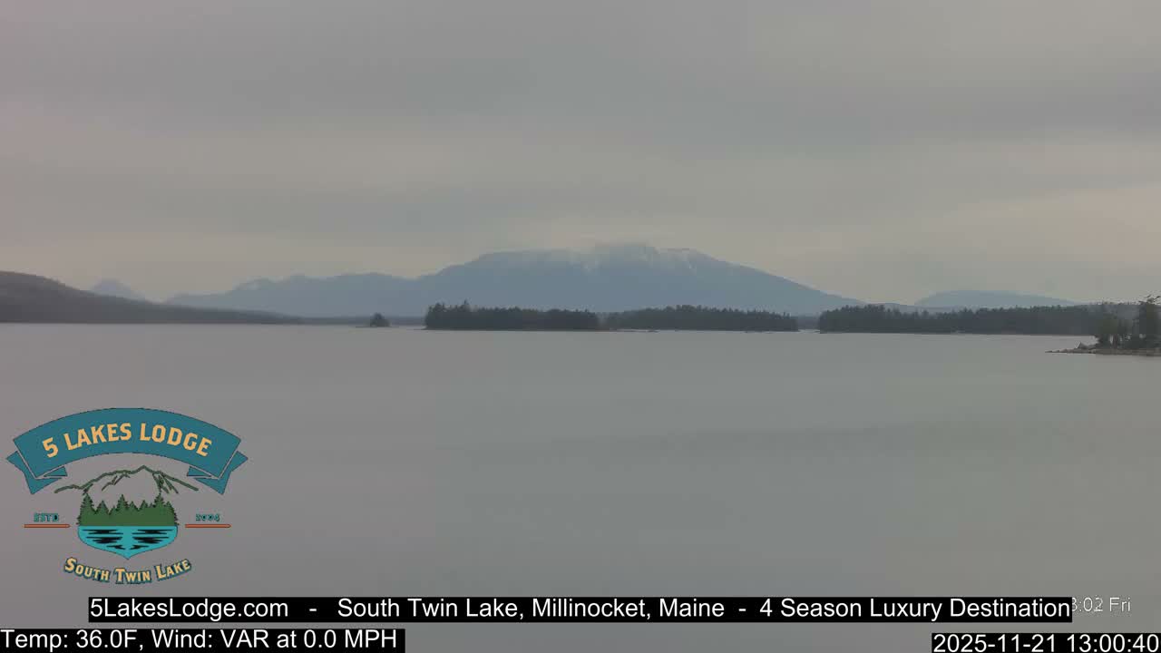South Twin Lake, Mount  Katahdin, Live Cam - Maine, USA 