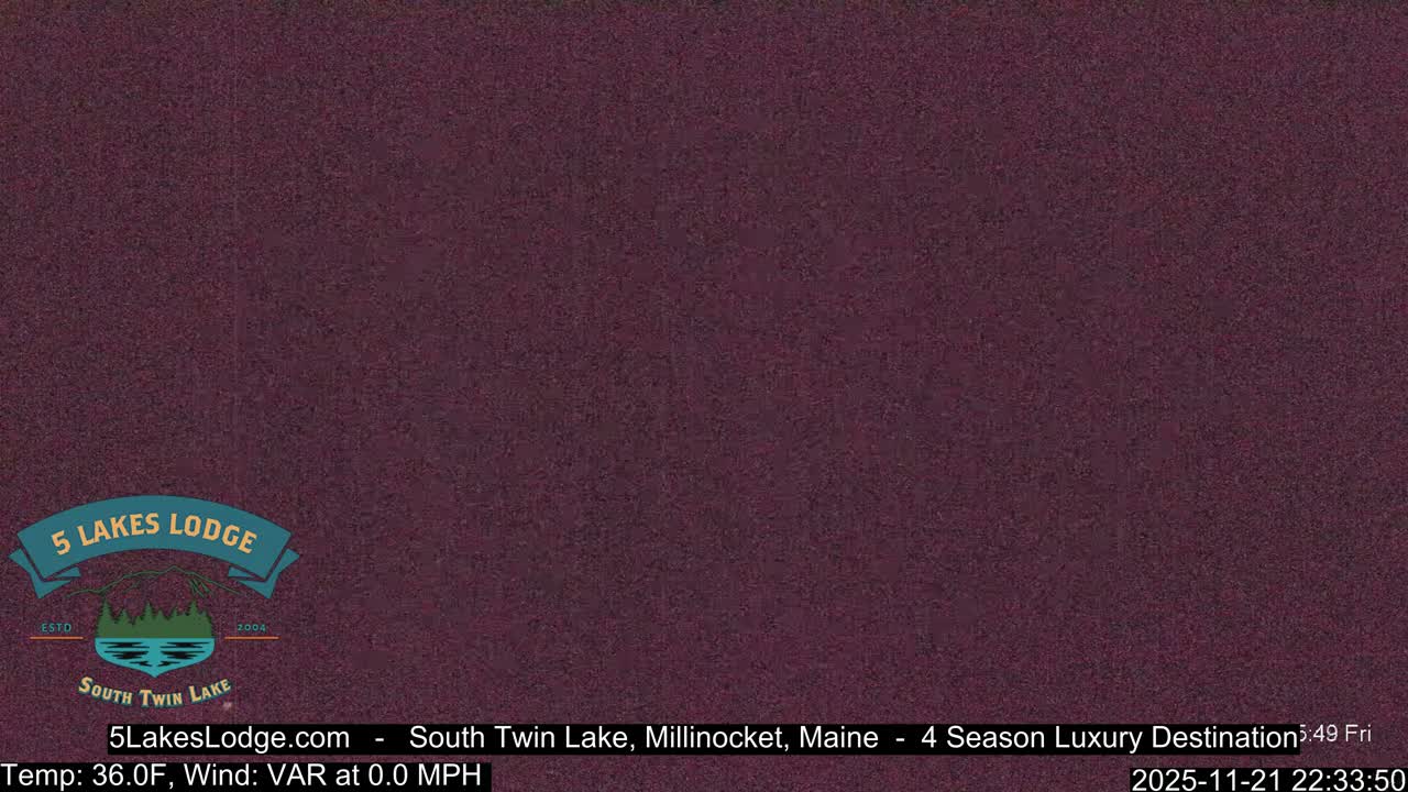 South Twin Lake, Mount  Katahdin, Live Cam - Maine, USA 