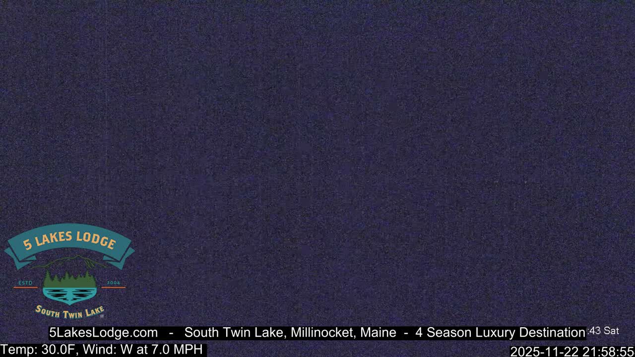 South Twin Lake, Mount  Katahdin, Live Cam - Maine, USA 