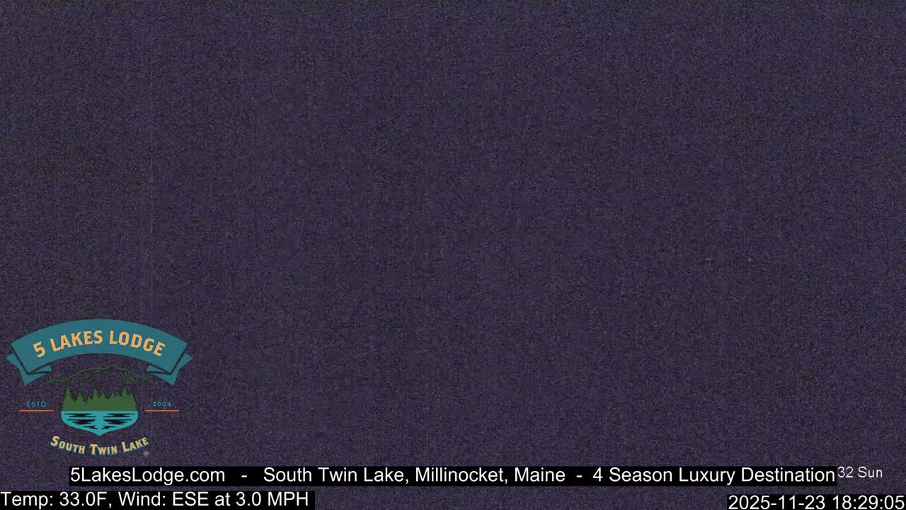 South Twin Lake, Mount  Katahdin, Live Cam - Maine, USA 