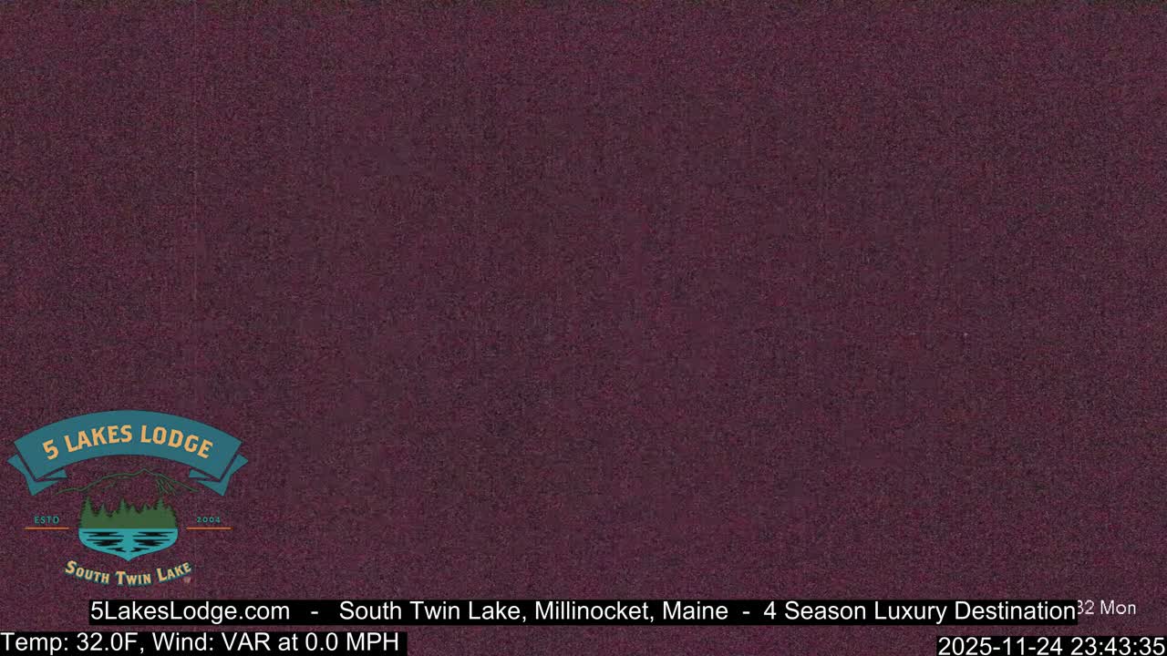 South Twin Lake, Mount  Katahdin, Live Cam - Maine, USA 