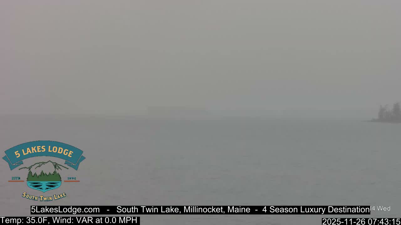 South Twin Lake, Mount  Katahdin, Live Cam - Maine, USA 