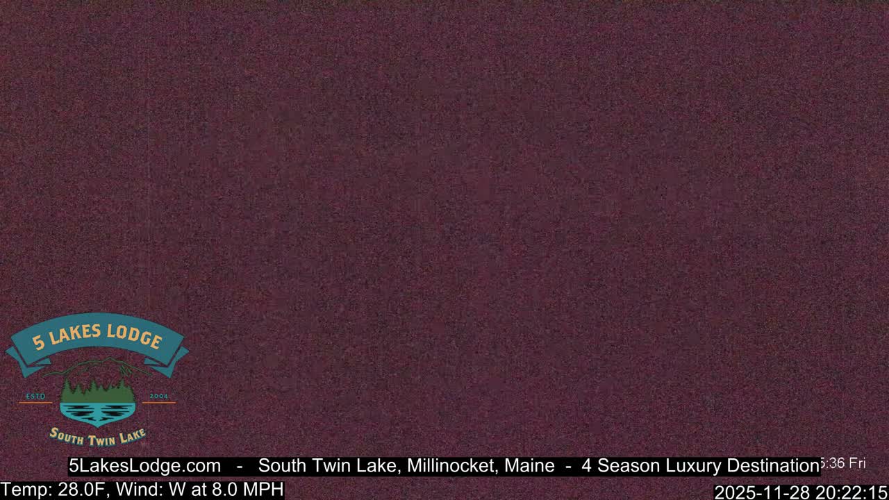 South Twin Lake, Mount  Katahdin, Live Cam - Maine, USA 