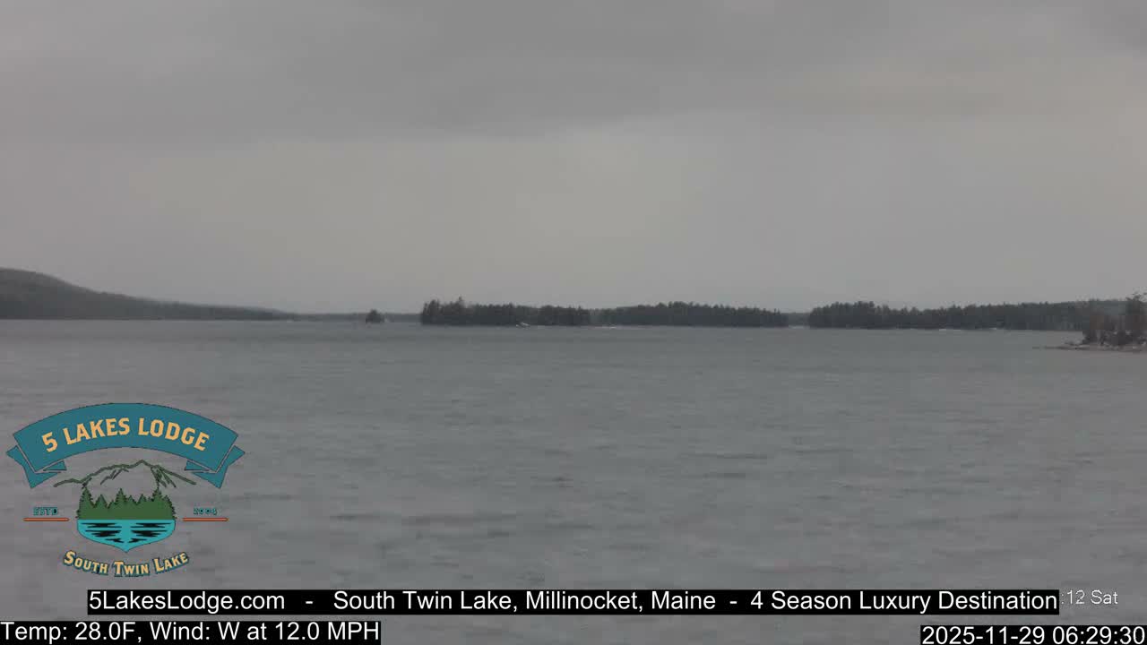 South Twin Lake, Mount  Katahdin, Live Cam - Maine, USA 