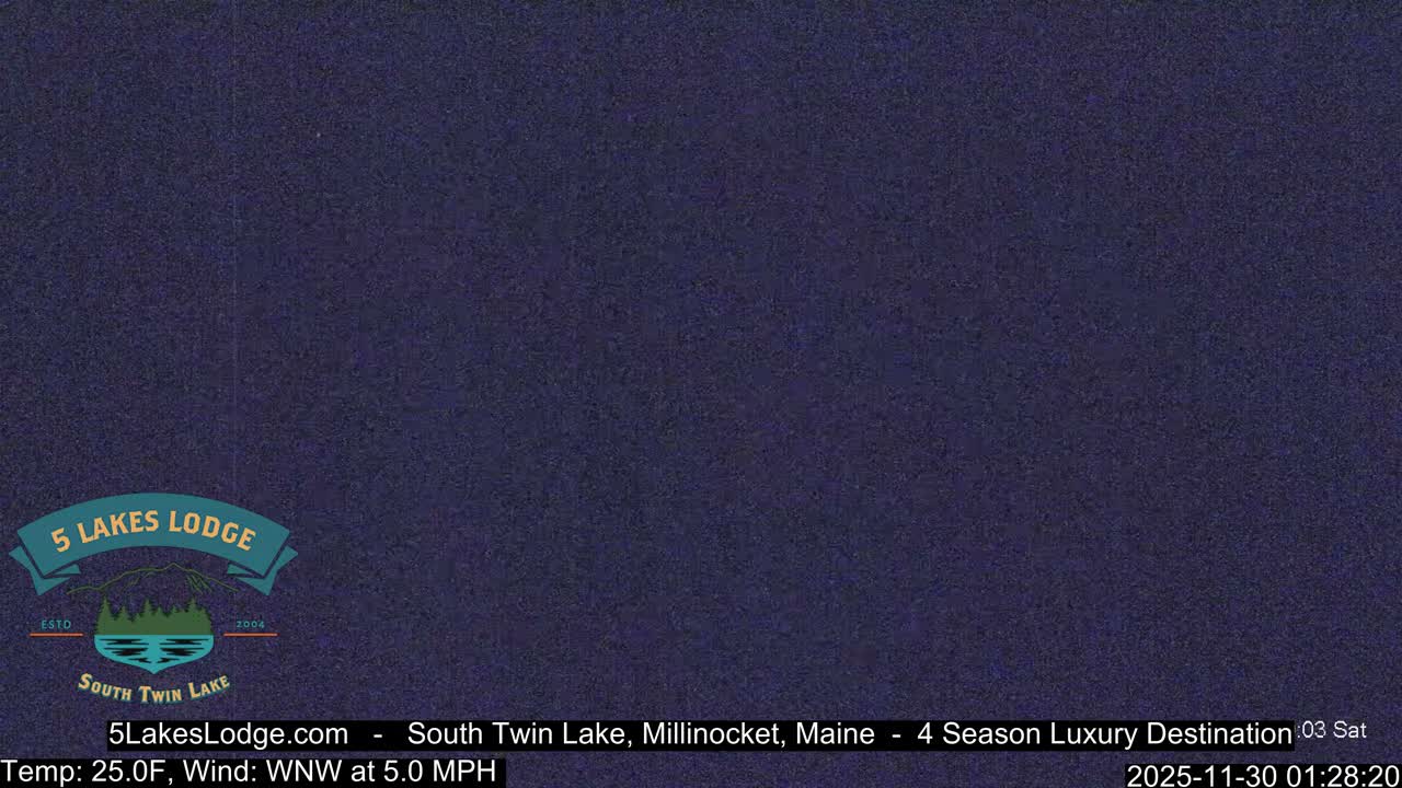 South Twin Lake, Mount  Katahdin, Live Cam - Maine, USA 