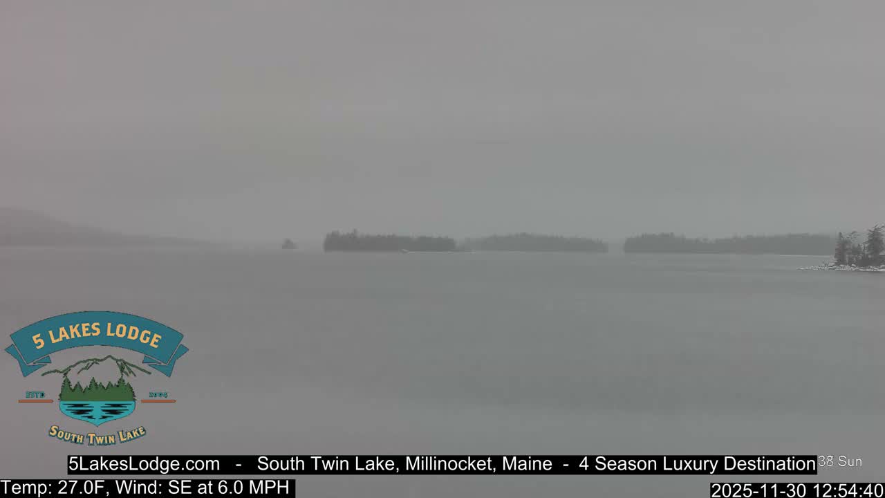 South Twin Lake, Mount  Katahdin, Live Cam - Maine, USA 