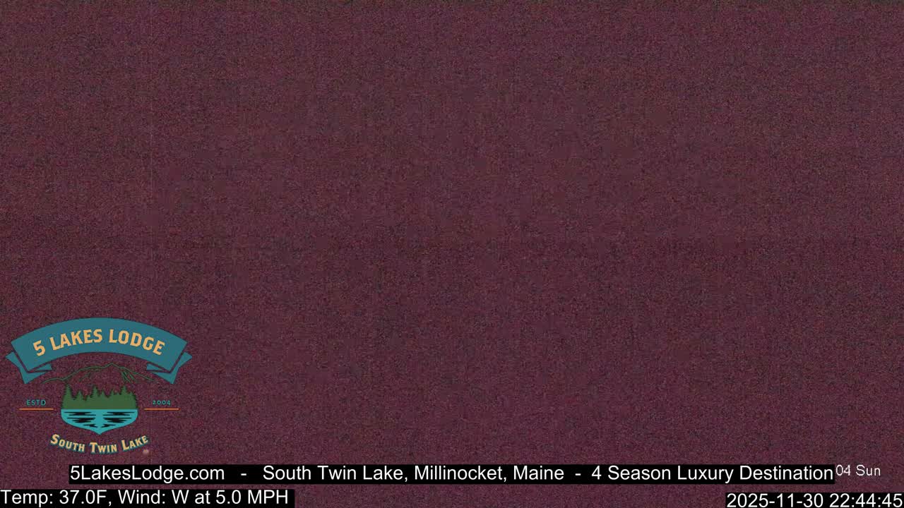 South Twin Lake, Mount  Katahdin, Live Cam - Maine, USA 