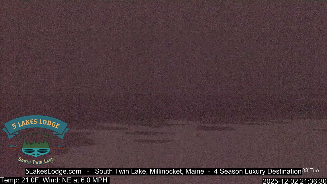 South Twin Lake, Mount  Katahdin, Live Cam - Maine, USA 