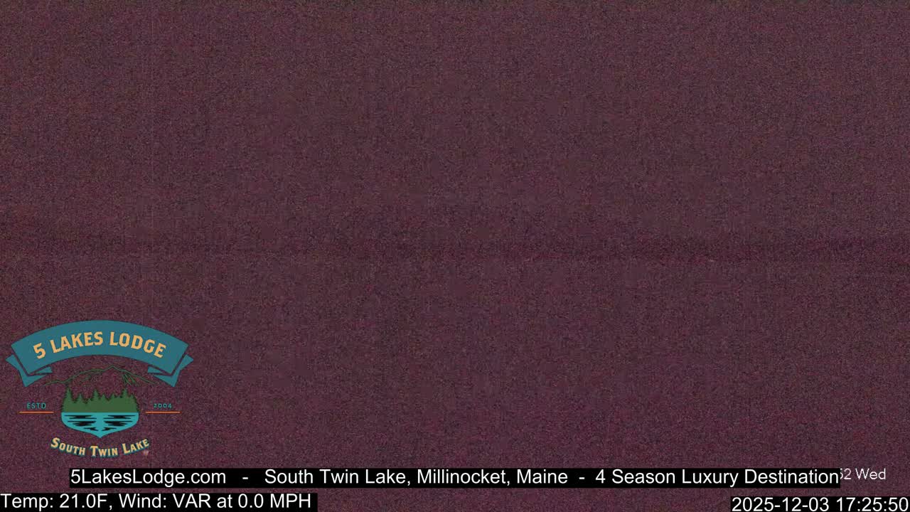 South Twin Lake, Mount  Katahdin, Live Cam - Maine, USA 