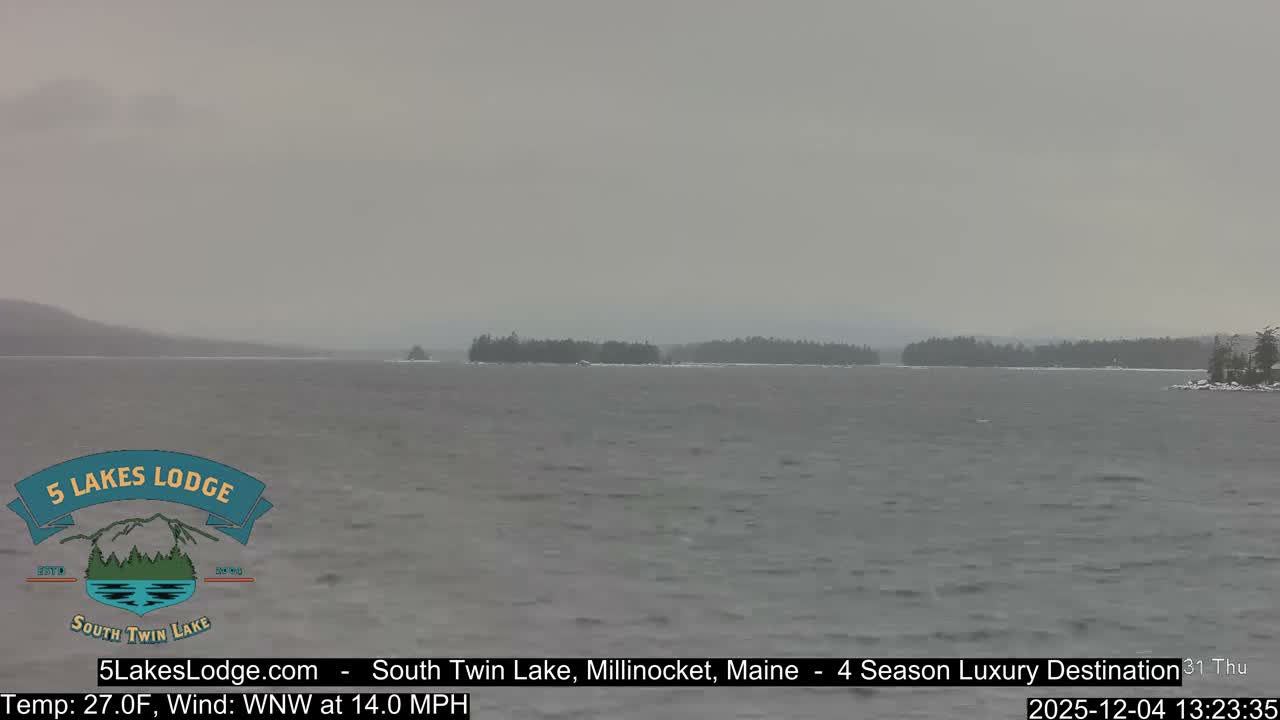 South Twin Lake, Mount  Katahdin, Live Cam - Maine, USA 