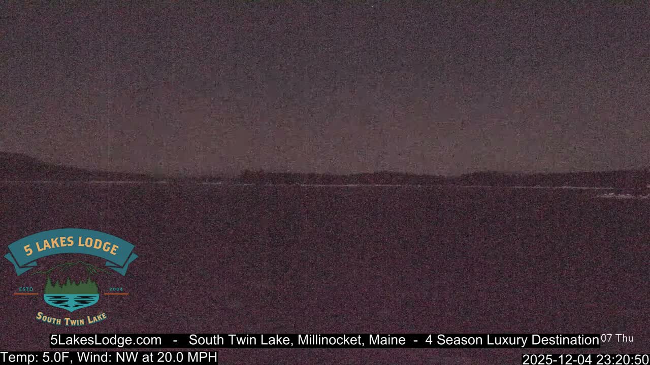 South Twin Lake, Mount  Katahdin, Live Cam - Maine, USA 
