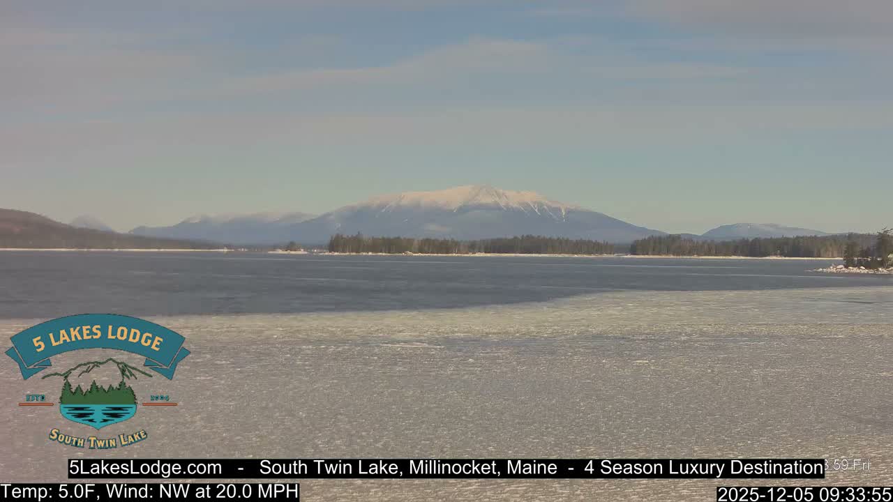 South Twin Lake, Mount  Katahdin, Live Cam - Maine, USA 