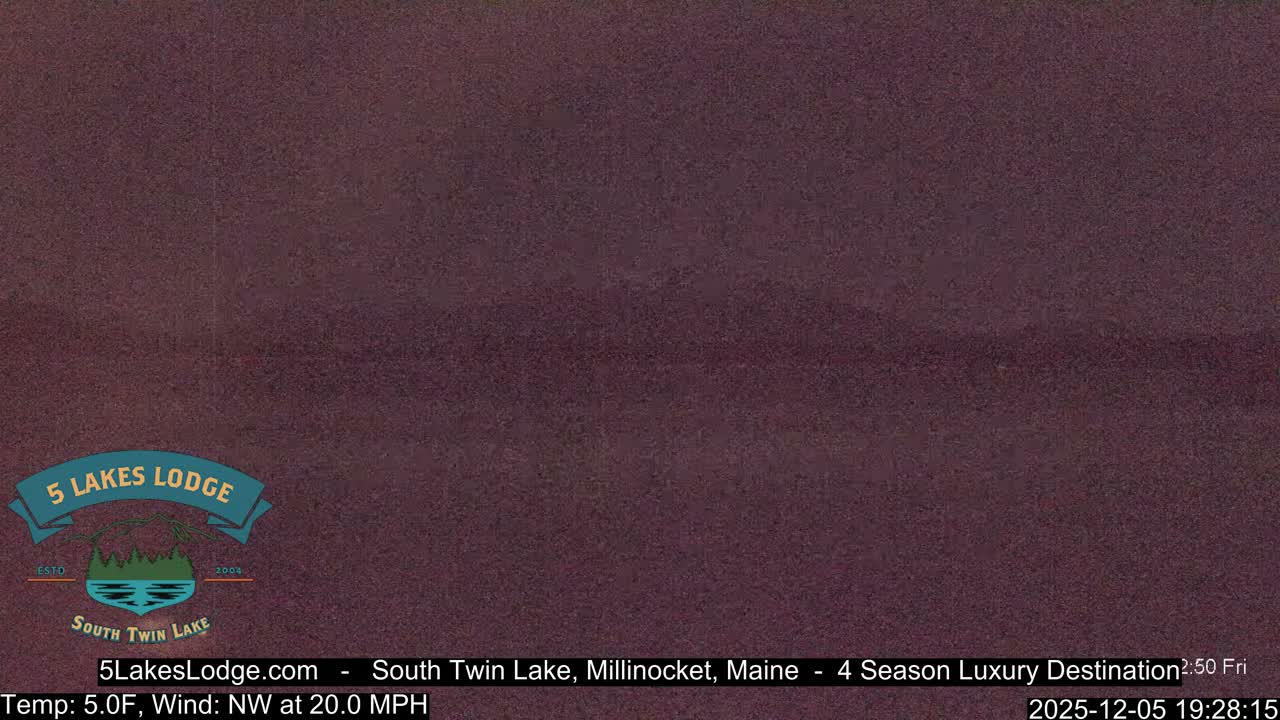 South Twin Lake, Mount  Katahdin, Live Cam - Maine, USA 