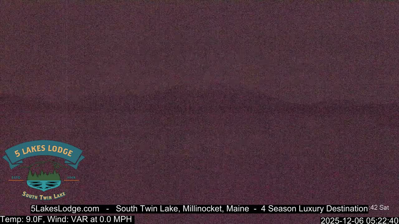 South Twin Lake, Mount  Katahdin, Live Cam - Maine, USA 