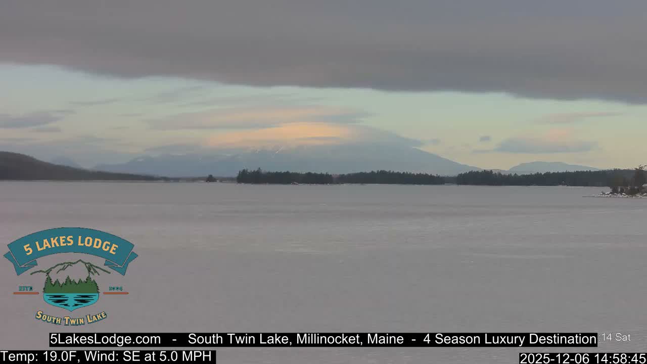 South Twin Lake, Mount  Katahdin, Live Cam - Maine, USA 