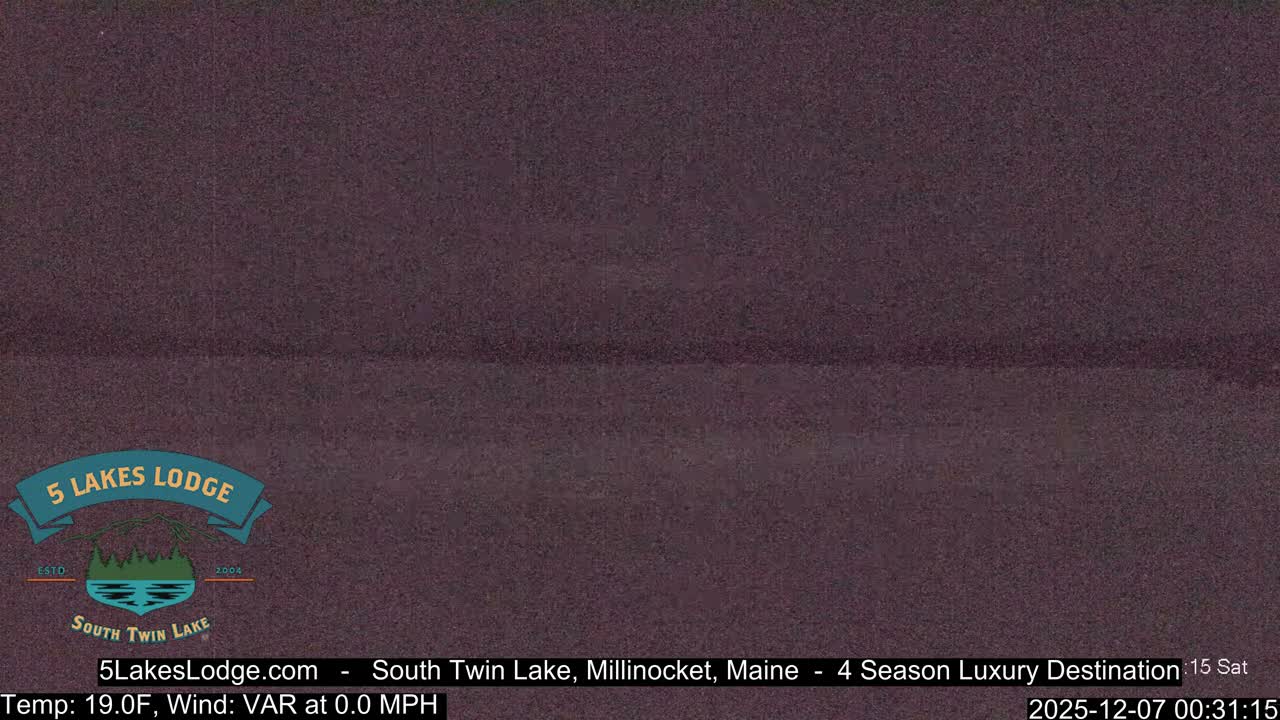 South Twin Lake, Mount  Katahdin, Live Cam - Maine, USA 