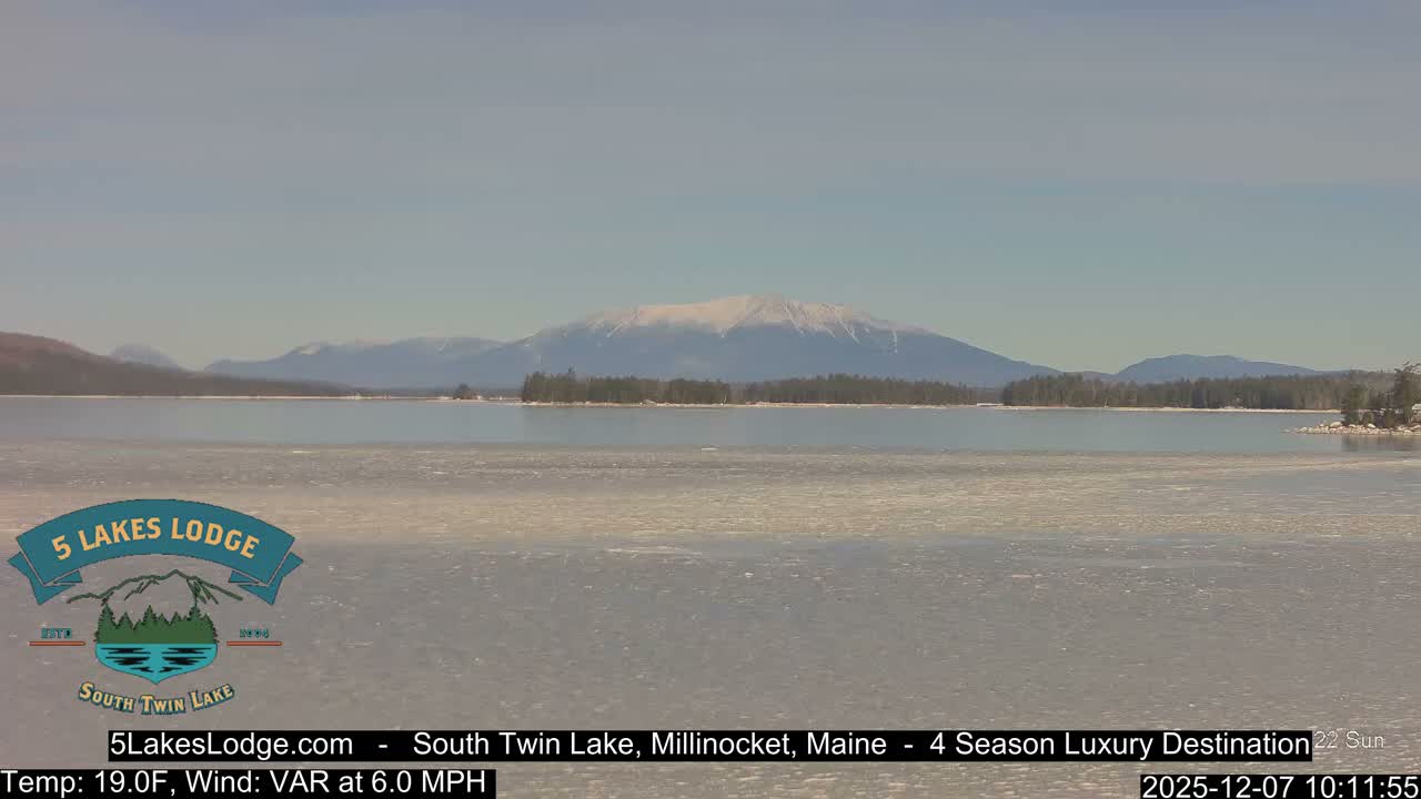 South Twin Lake, Mount  Katahdin, Live Cam - Maine, USA 