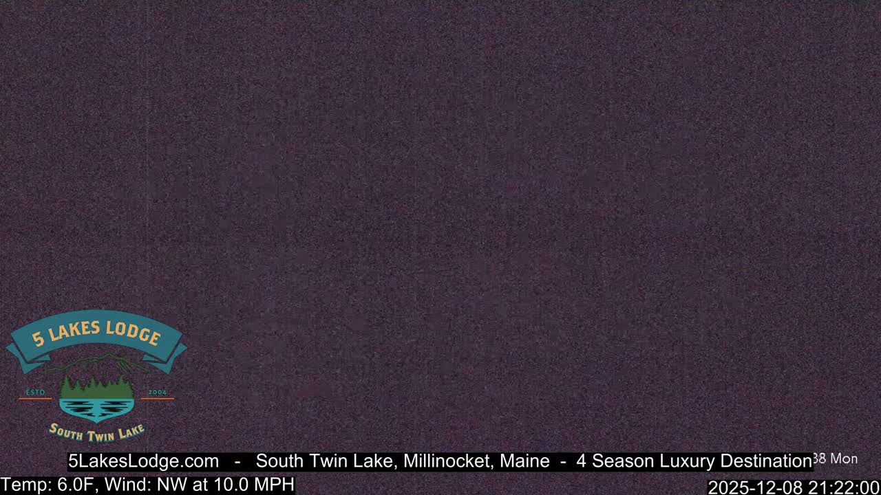 South Twin Lake, Mount  Katahdin, Live Cam - Maine, USA 