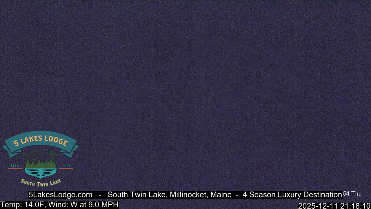 South Twin Lake, Mount  Katahdin, Live Cam - Maine, USA 