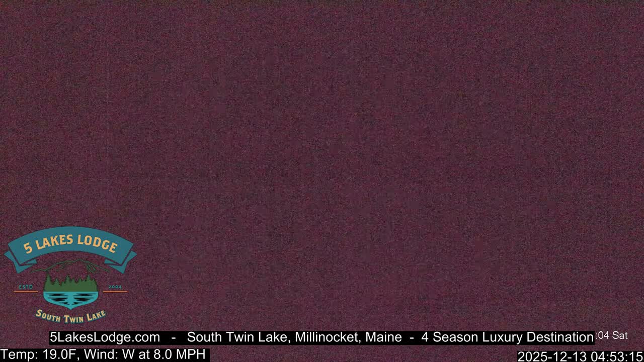 South Twin Lake, Mount  Katahdin, Live Cam - Maine, USA 