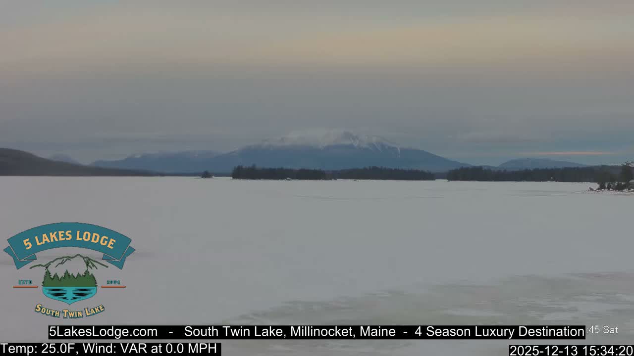 South Twin Lake, Mount  Katahdin, Live Cam - Maine, USA 